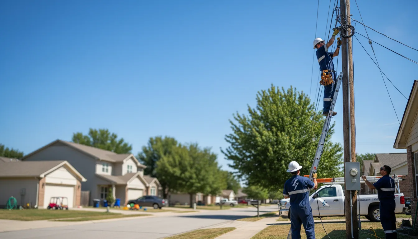 Residential electrician providing installation services in Covington, OH